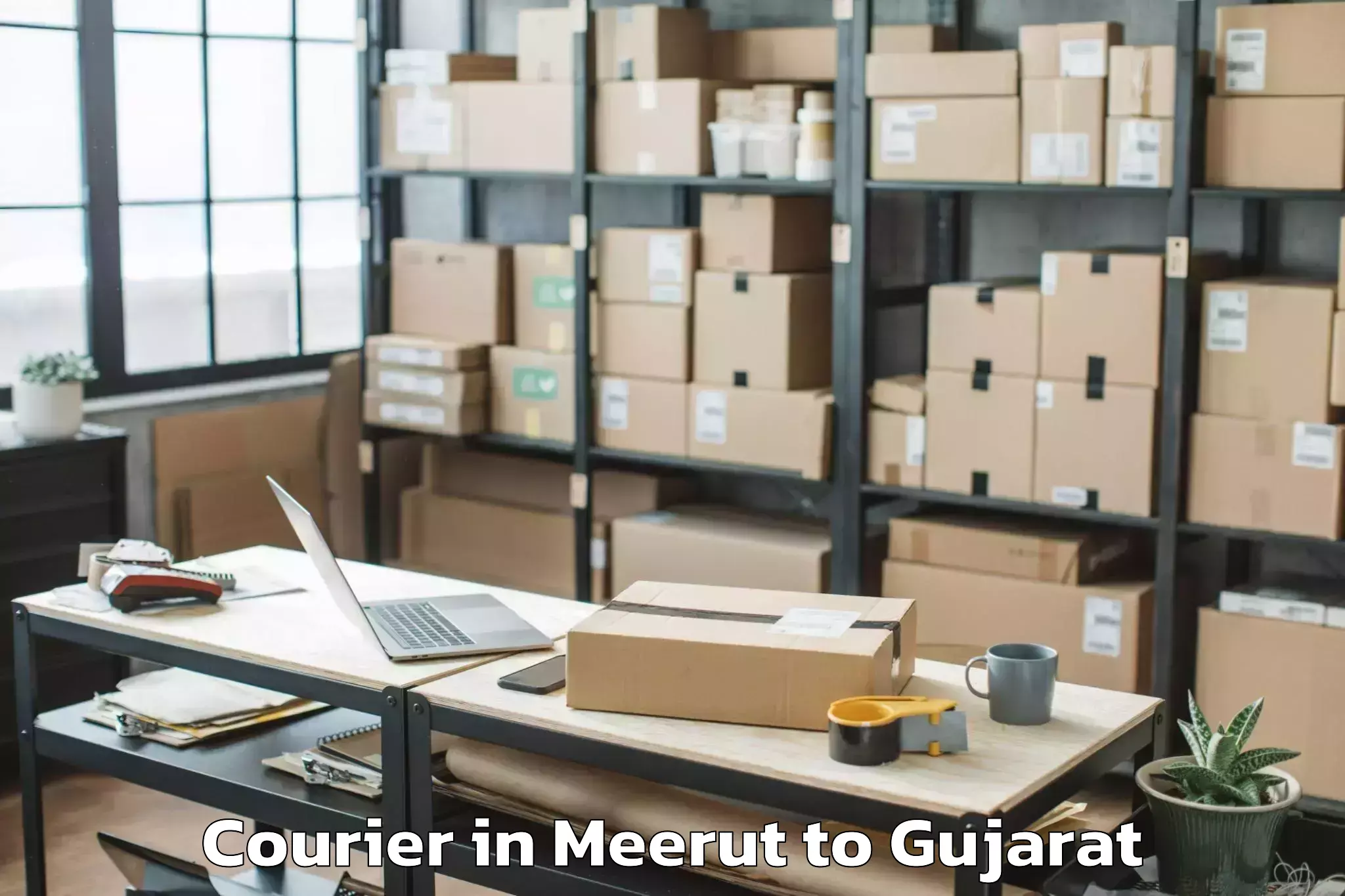 Leading Meerut to Jamnagar Courier Provider